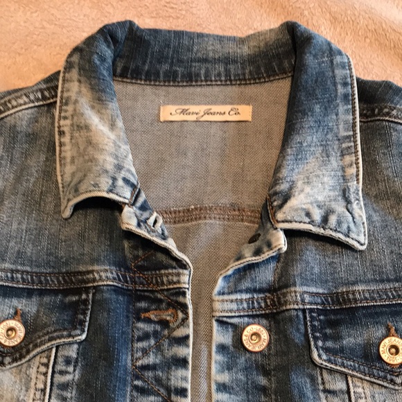 Mavi Jeans cropped jean jacket size small - Picture 3 of 4